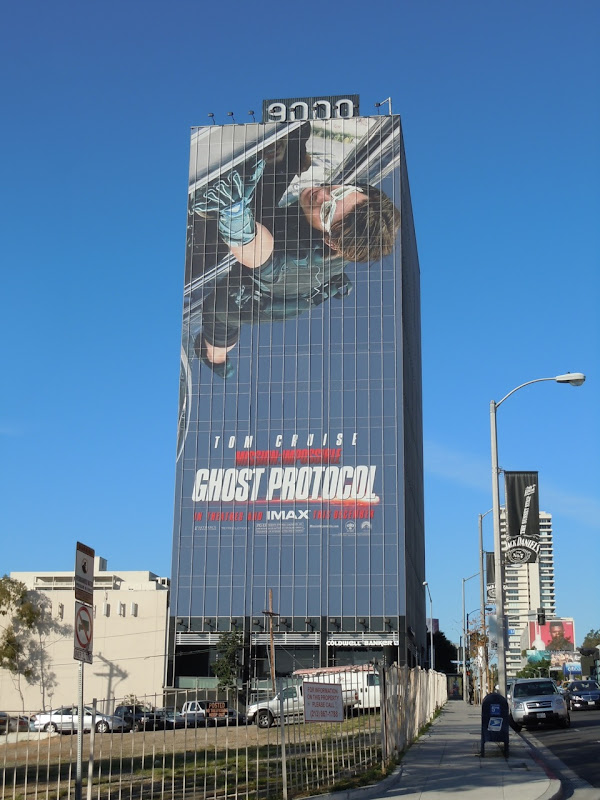 Giant Tom Cruise Ghost Protocol billboard