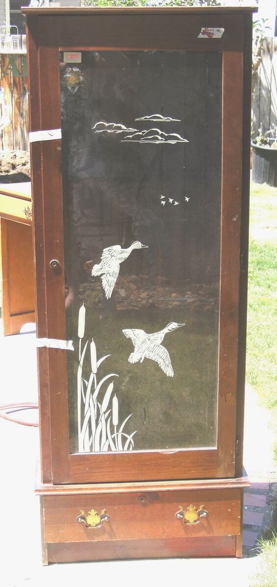 Upcycled Gun Cabinet