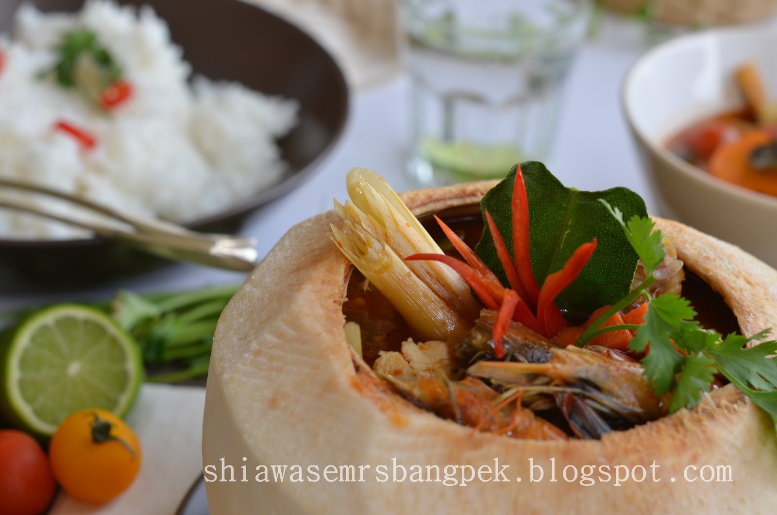 :: ShiawaseMrsBangpek::: Tom Yam Udang Kelapa Muda