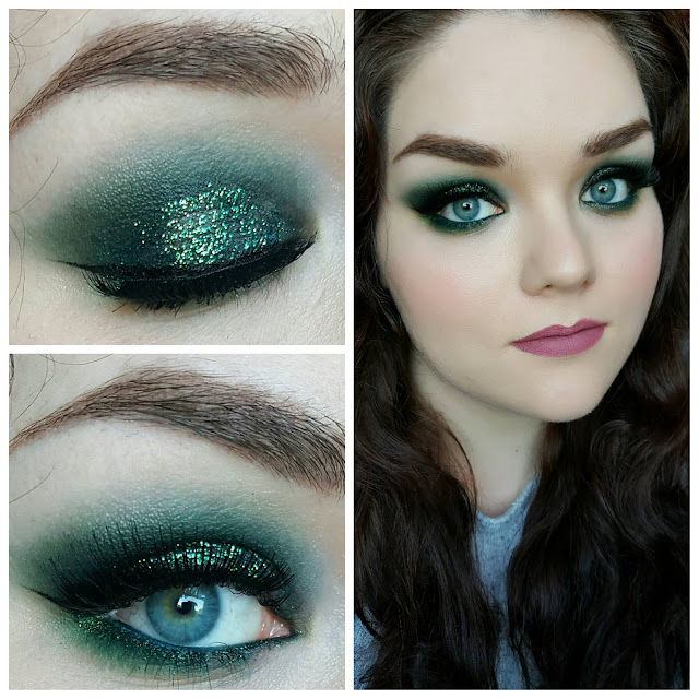 GLITTERY GREEN EYES