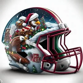 Boston College Eagles Christmas Helmets