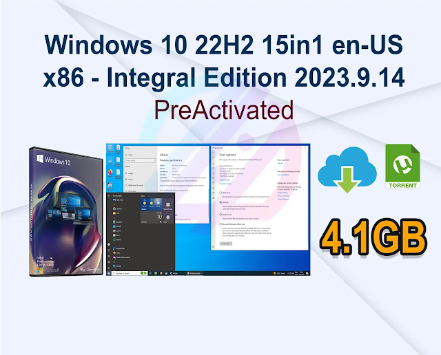 Windows 10 22H2 15in1 en-US x86 – Integral Edition 2023.9.14
