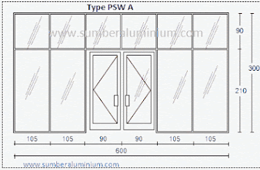 Contoh Desain Partisi Aluminium Kantor