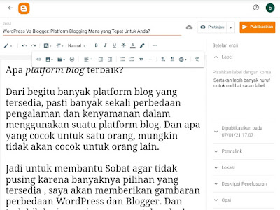 Postingan blog