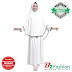 Baju Gamis Muslim Anak Perempuan Jersey Putih Garis Tepi Hitam 1-10 Thn