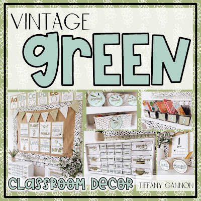 Create a beautiful, organized, and bright classroom with this Vintage Green Classroom Decor Bundle! This decor bundle includes everything you need to set up a beautiful learning space. Its clean-line look will create a desirable learning environment for your students and can be incorporated with calming colors, including blue, green, black, and white. Enjoy many editable components to create resources that fit your needs.
