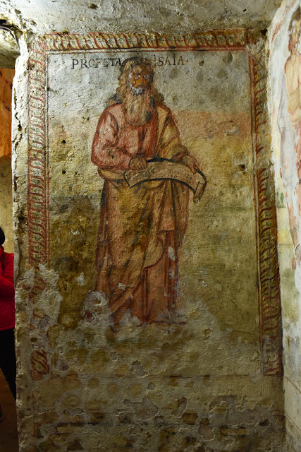 Isaiah in the underground burial chamber beneath the little church of San Pietro Mandurino