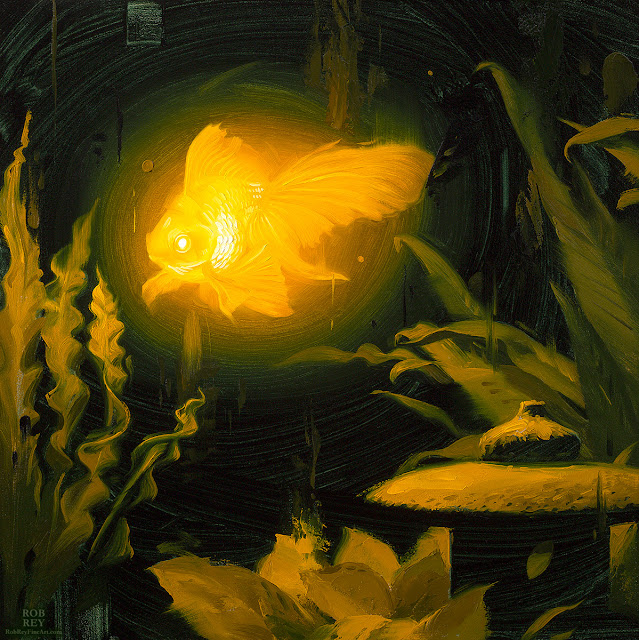 Bioluminescence,Goldfish by Rob Rey - robreyfineart.com