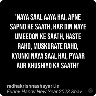 Funny Happy New Year 2023 Shayari