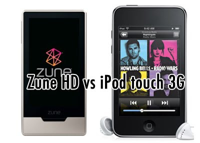 Zune HD vs New iPod Touch 3rd generation