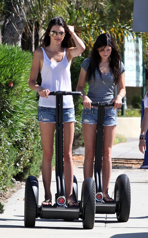 Kylie Kendall Jenner Riding Segway's Plus Birthday Wishes