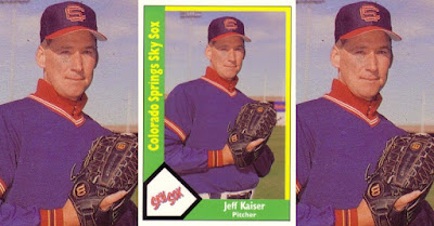 Jeff Kaiser 1990 Colorado Springs Sky Sox card