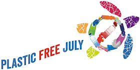 Logo for Plastic Free July 2019