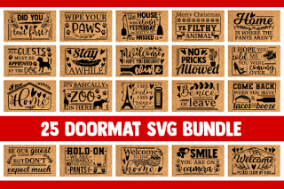 Doormat SVG Bundle, funny doormat svg, funny quotes svg, funny svg sayings, welcome svg, home svg, farmhouse svg, DIY doormat, mom svg files