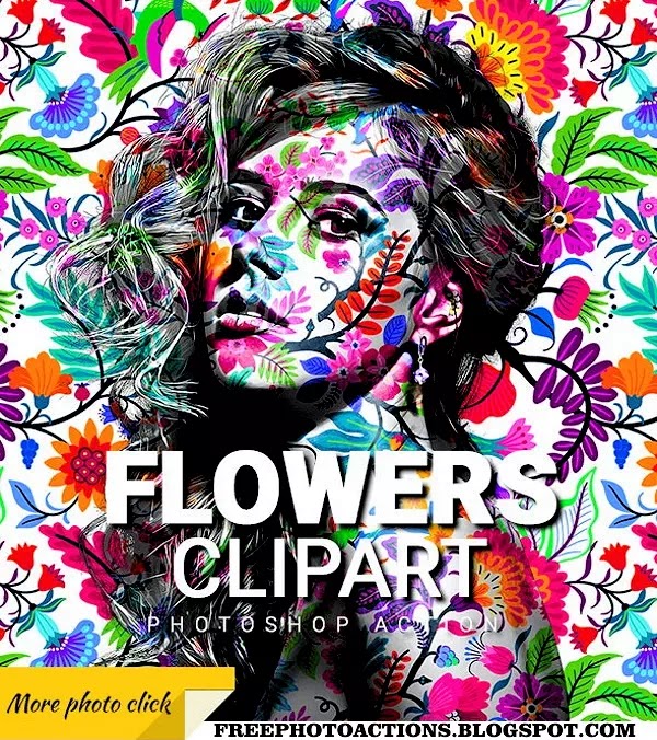 flowers-clipart-photoshop-action