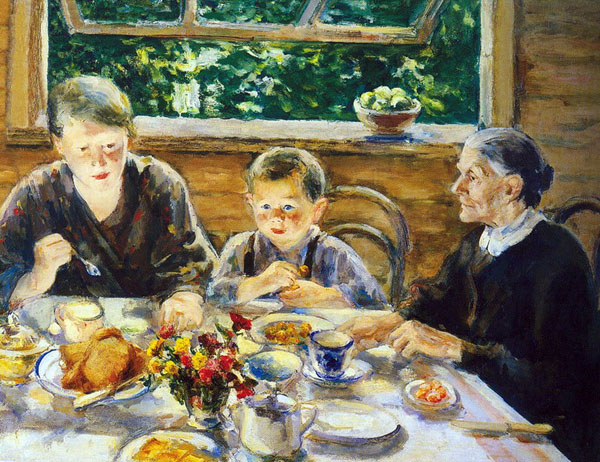 Krylov Porfiry, Breakfast on the terrace