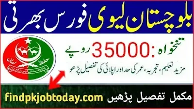 Balochistan Levies Force Jobs