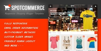 SpotCommerce v1.5.0 – Responsive Shopping Blogger Template