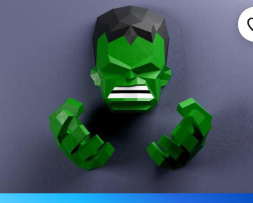 Papercraft Hulk para pared Pdf