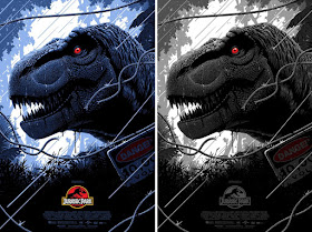 Jurassic Park Movie Poster Screen Print by Florey x Bottleneck Gallery x Vice Press