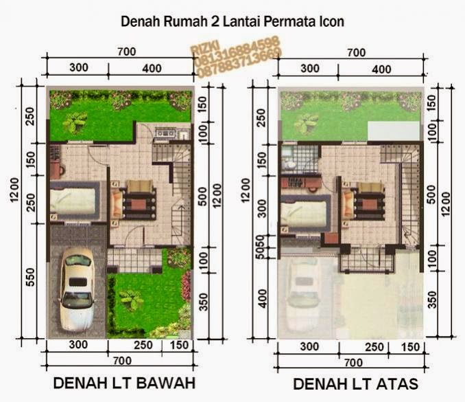 Desain Rumah Minimalis 2 Lantai Luas Tanah 72  M Gambar 