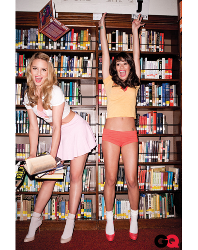 lea michele and dianna agron gq photoshoot. #39;Glee#39; Cast Dianna Agron, Lea