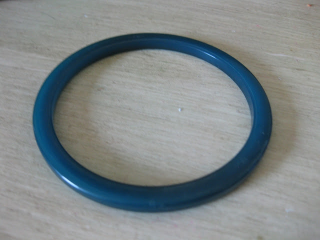 blue bakelite bracelet