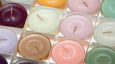 velas de soja de varios colores