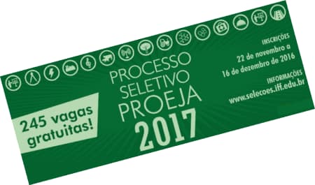  PS PROEJA 2017 - 1º Semestre IFFluminense