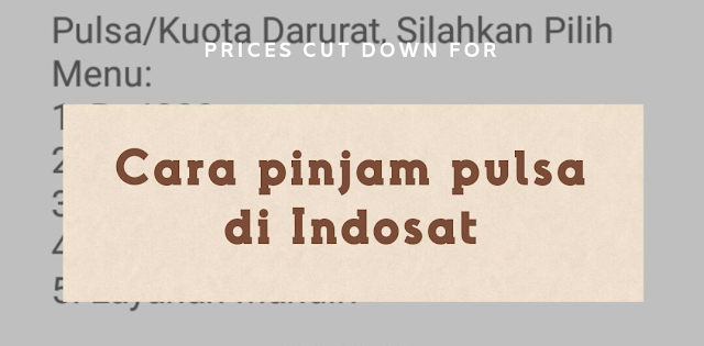 Cara Berhutang Pulsa di Indosat dengan Mudah