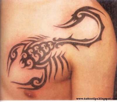 Tribal Scorpion Tattoo Designs