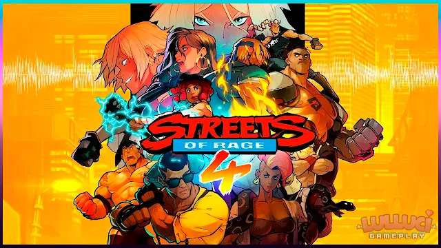 Banner Street of Rage 4 - Jogos em Live, post com pequeno resumo do jogo e experiência da Streamer com a jogatina
