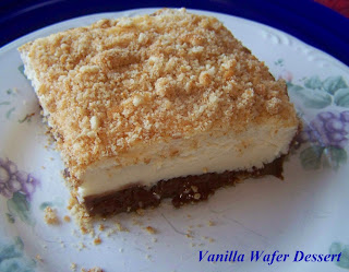 Chocolate Vanilla Wafer Dessert  from 2 Kids and Tired Cooks