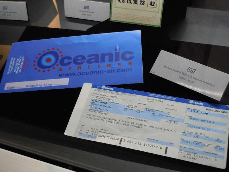 Hurley's Oceanic ticket LOST prop