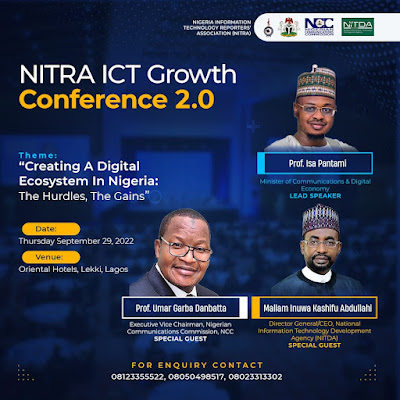 Galaxy Backbone, 9mobile, SecureID, Rack Centre, Arravo support NITRA ICT Growth Conference 2.0 - ITREALMS