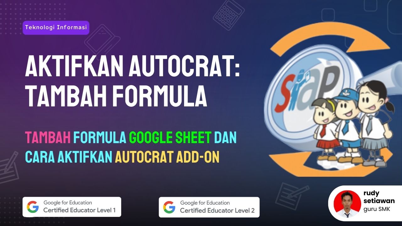 Cara Install dan aktifkan add-on autocrat google sheet