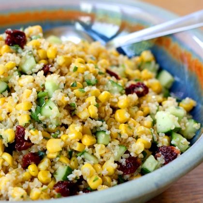 Cracked Wheat Salad with Corn and Lime