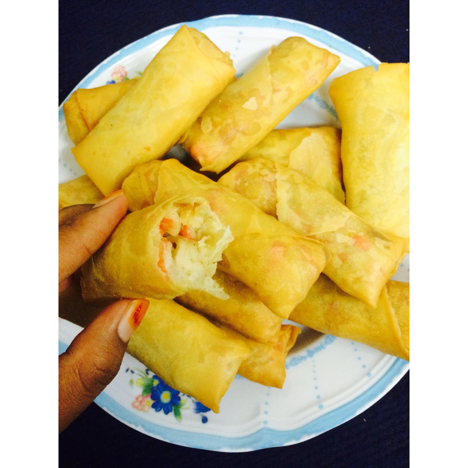 PREMIUM BEAUTIFUL: resepi popia cheese ketam