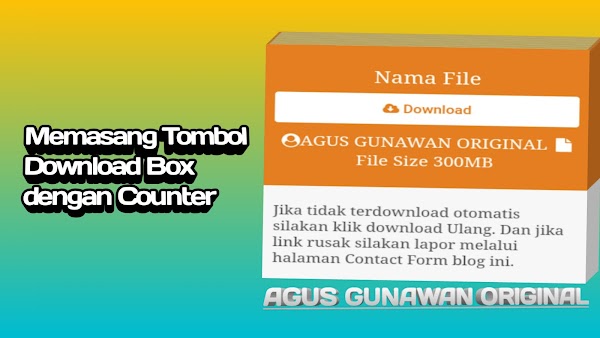 Memasang Tombol Download Box dengan Counter
