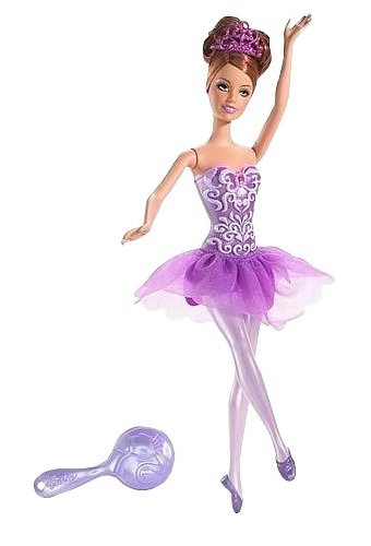 Ballerina Barbie is very mobile therefore to play with such doll is true 
