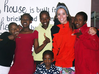 Nerea durante su voluntariado en Kenia.