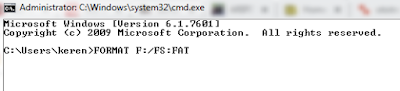  Format SD Carda Melalui CMD