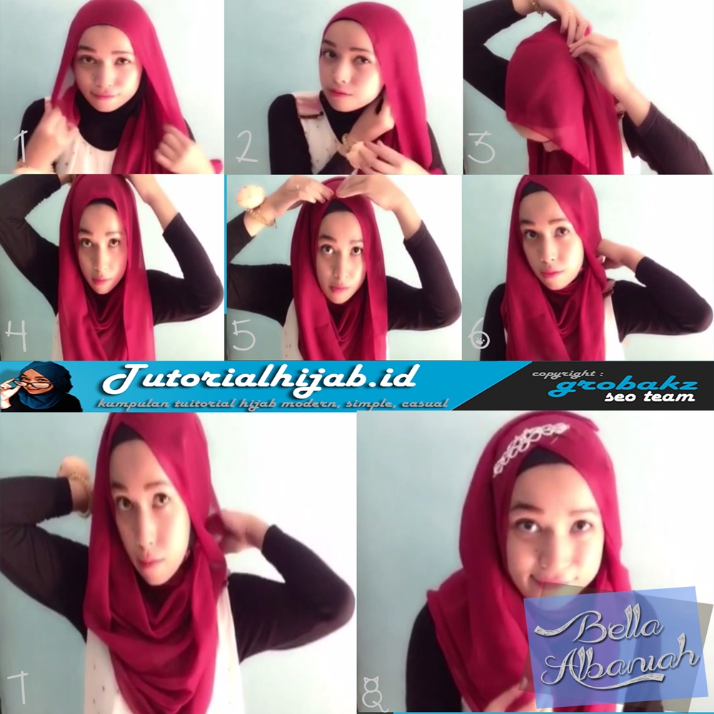 Tutorial Hijab Segi Empat Memakai Kacamata Tutorial Hijab Paling