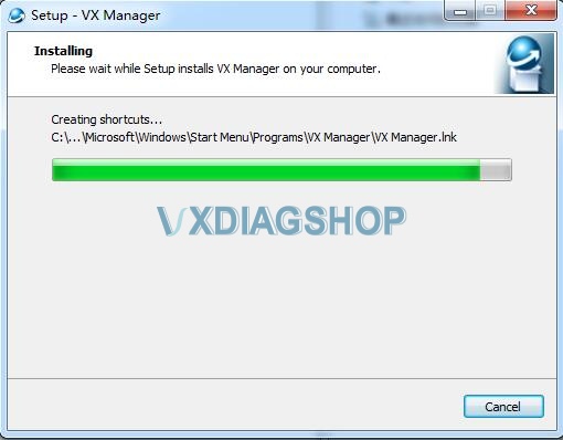 Install VX Manager driver  1.8.7 4