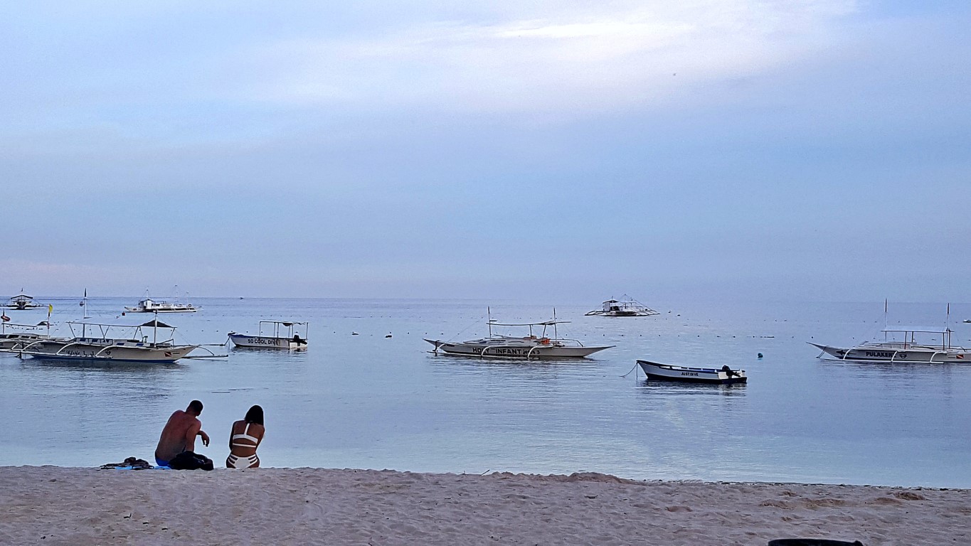 breathtaking panorama at Alona Beach, Panglao, Bohol