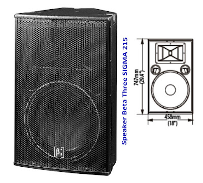 Harga Speaker Beta Three SIGMA 215