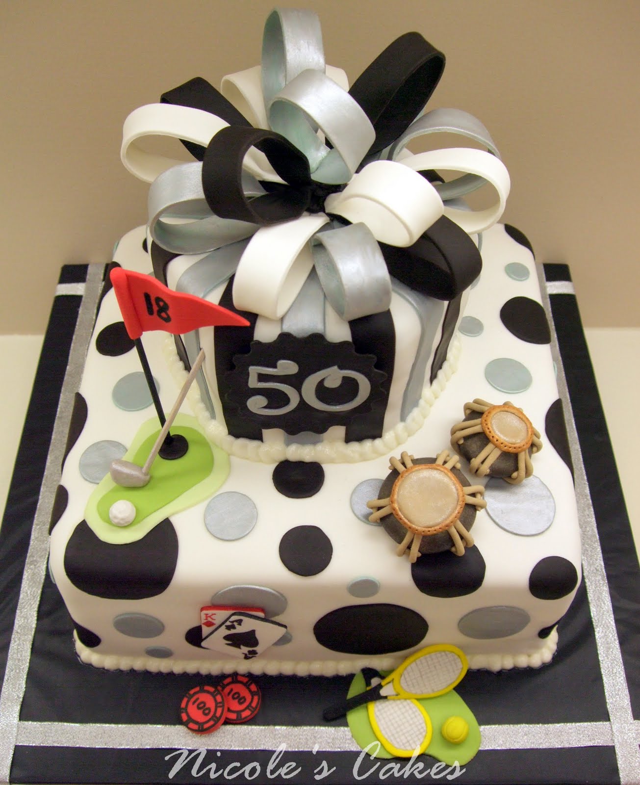 On Birthday Cakes: 'Favorite Things' : A 50th Birthday Cake