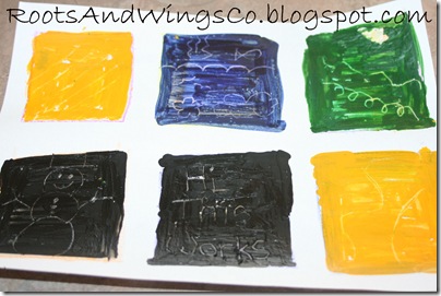 crayon etching c