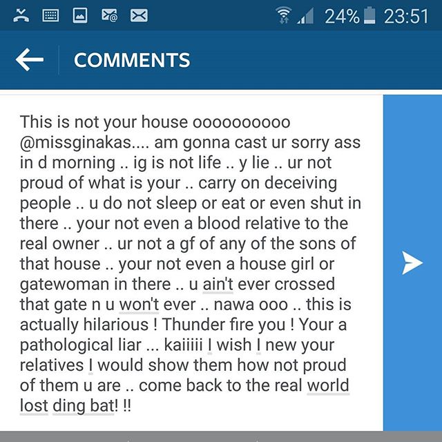 MissGinakas Nigerian instagram girl exposed for lying about father's house!