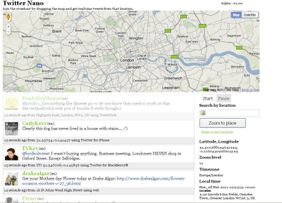 Twitter Nano Map